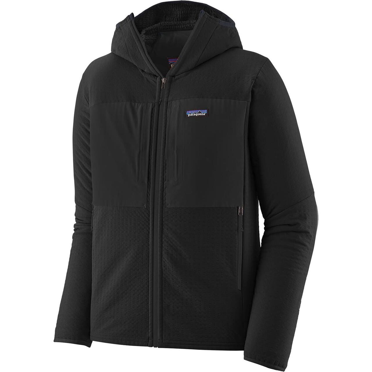 Patagonia Mens R2 Techface Hoody (Sort (BLACK) Small)