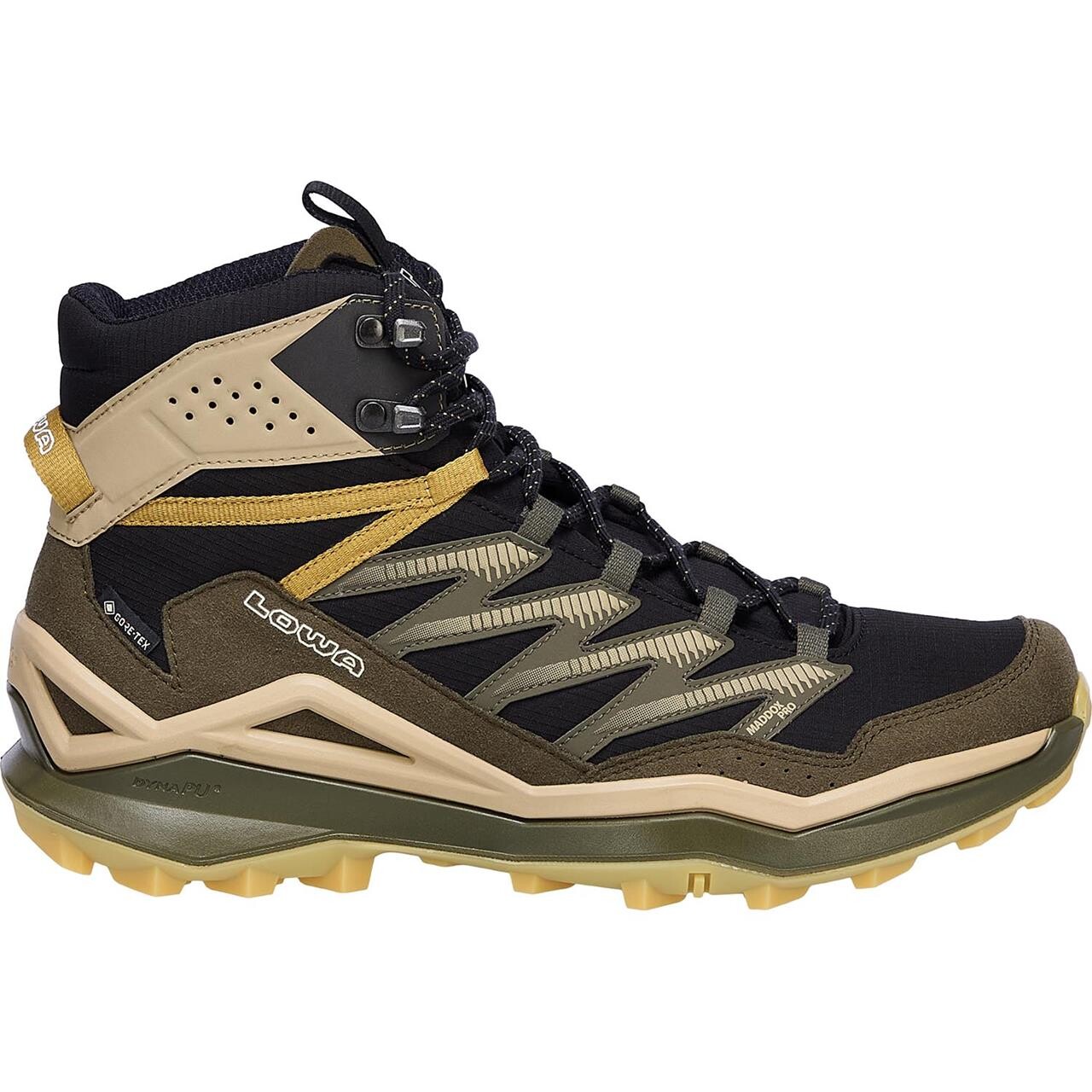 Lowa Mens Maddox Pro GTX Mid (Sort (BLACK/OLIVE) 46,5)