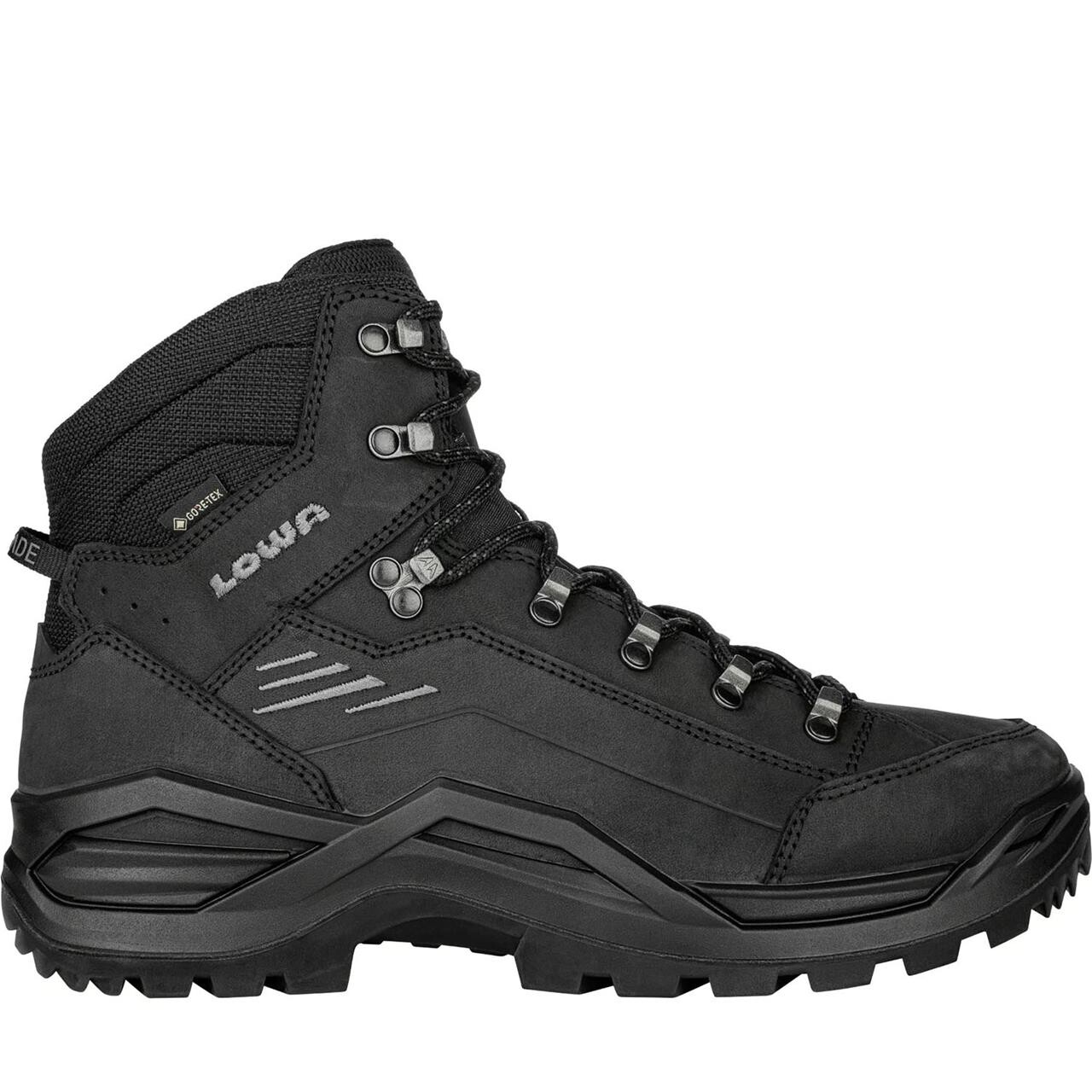 Lowa Mens Renegade Evo GTX Mid Wide (Sort (DEEP BLACK) 42)