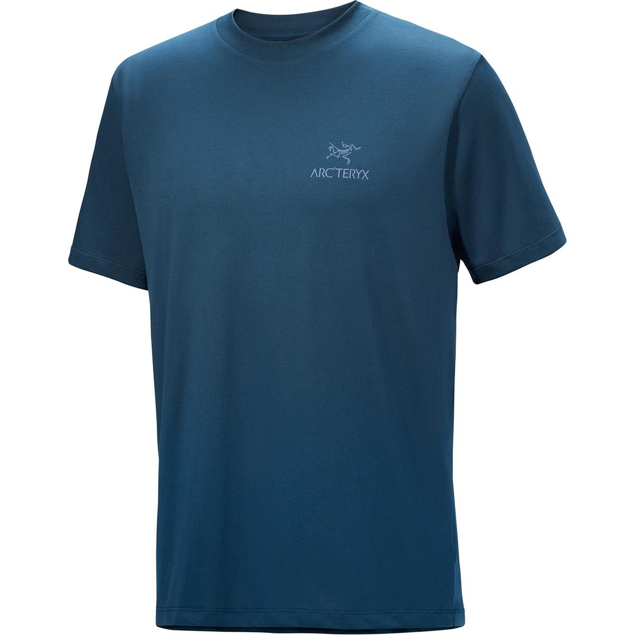 Arcteryx Mens Kragg SL Cotton Bird Word S/S (Blå (NIGHTSCAPE/LT NIGHT) Small)