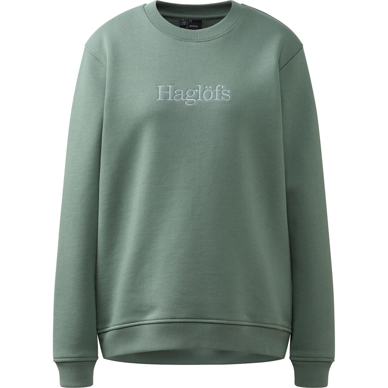 Haglöfs Womens Haglöfs Crewneck (Grøn (CHLOROPHYLL GREEN) Small)