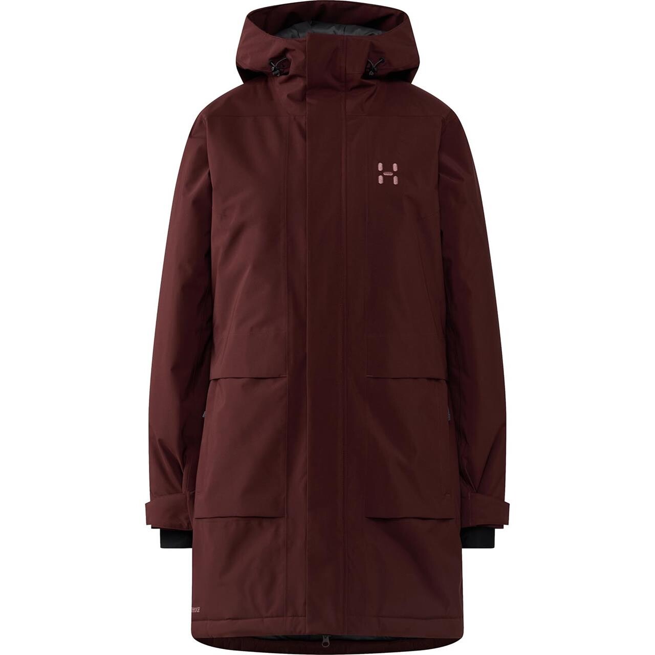 Haglöfs Womens Salix Proof Mimic II Parka (Rød (MAROON TRAIL) Medium)