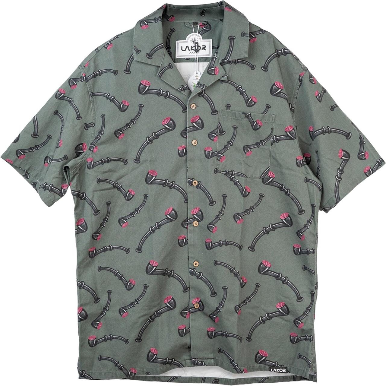 Lakor Mens Lakridspibe Short Sleeve Shirt (Grå (URBAN CHIC) X-large)