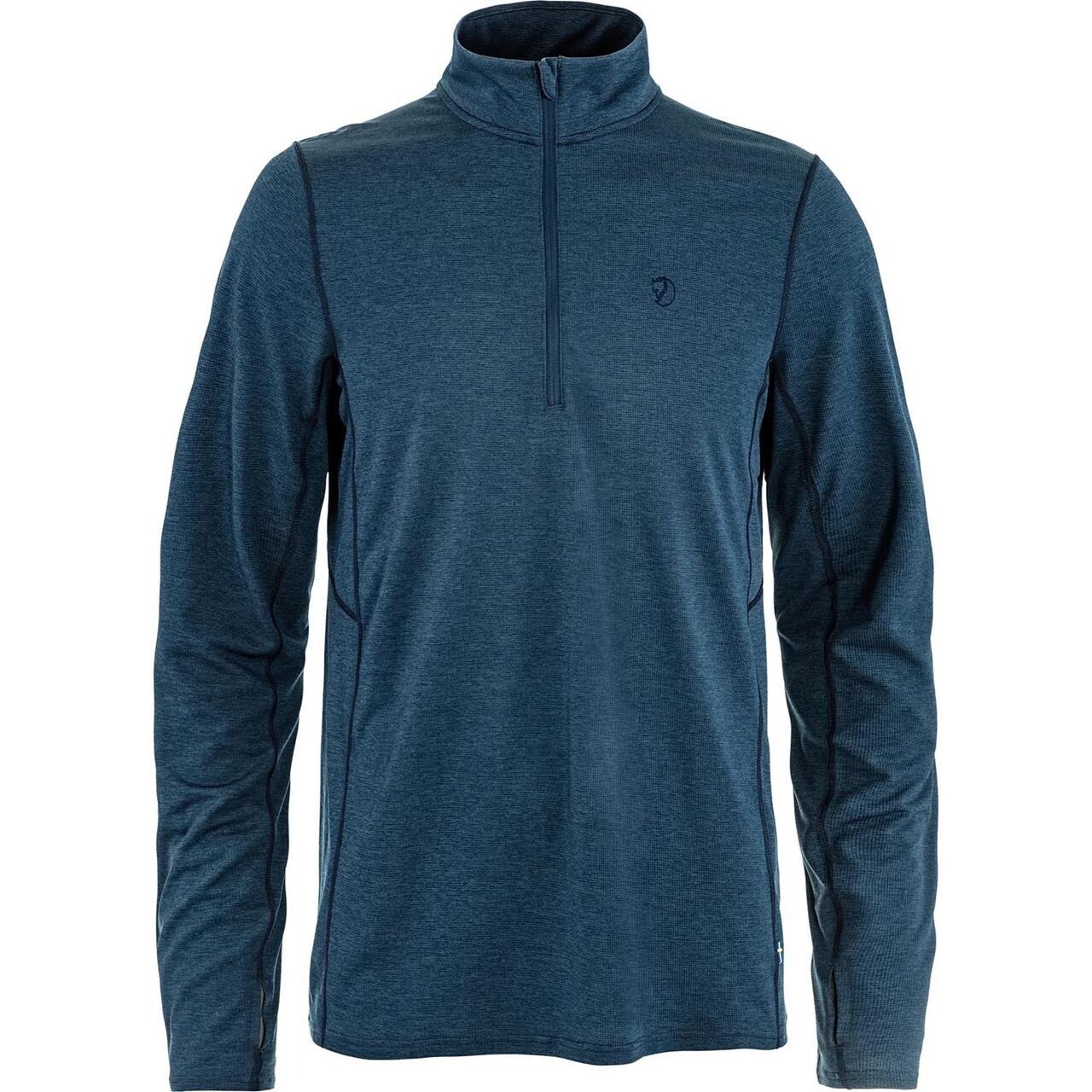 Fjällräven Mens Abisko Day Hike Half Zip (Blå (INDIGO BLUE/534) Large)