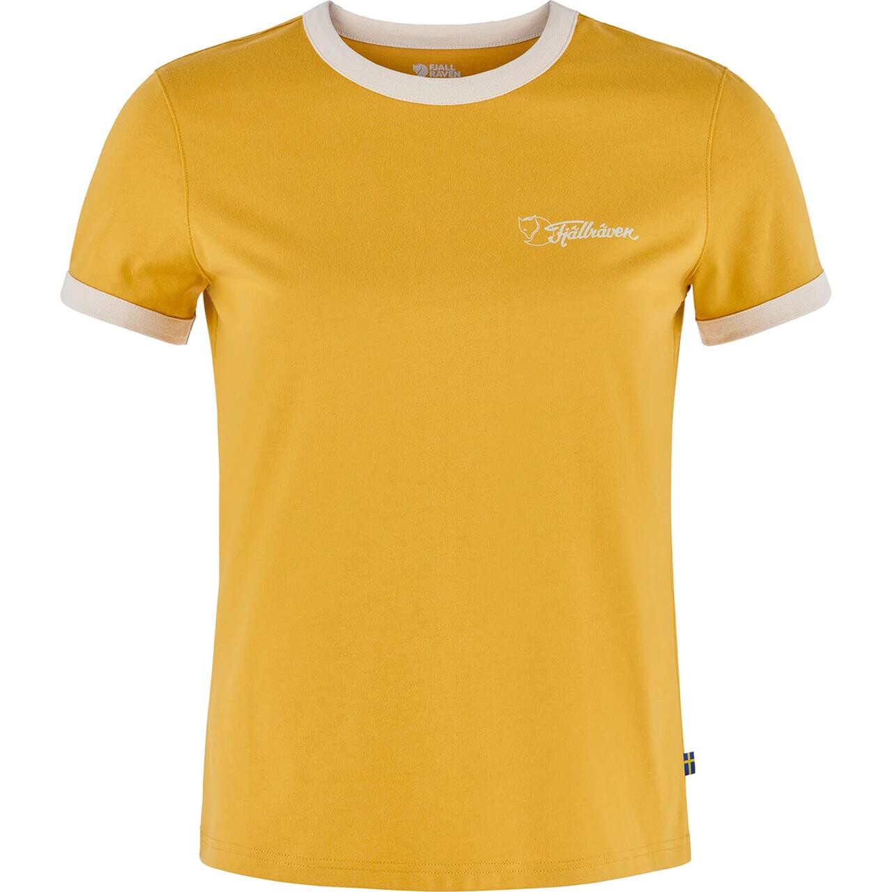 Fjällräven Womens Retro T-shirt (Gul (OCHRE-CHALK WHITE/160-113) Medium)