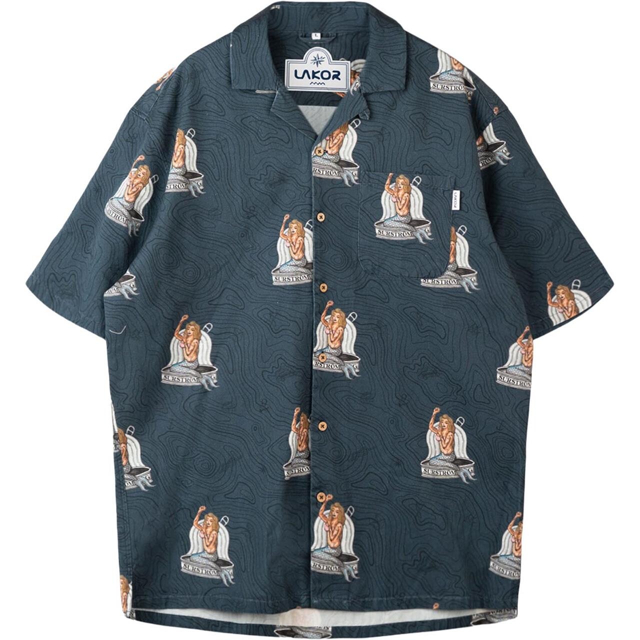 Lakor Save The Mermaids Short Sleeve Shirt (Blå (MIDNIGHT NAVY) Medium)