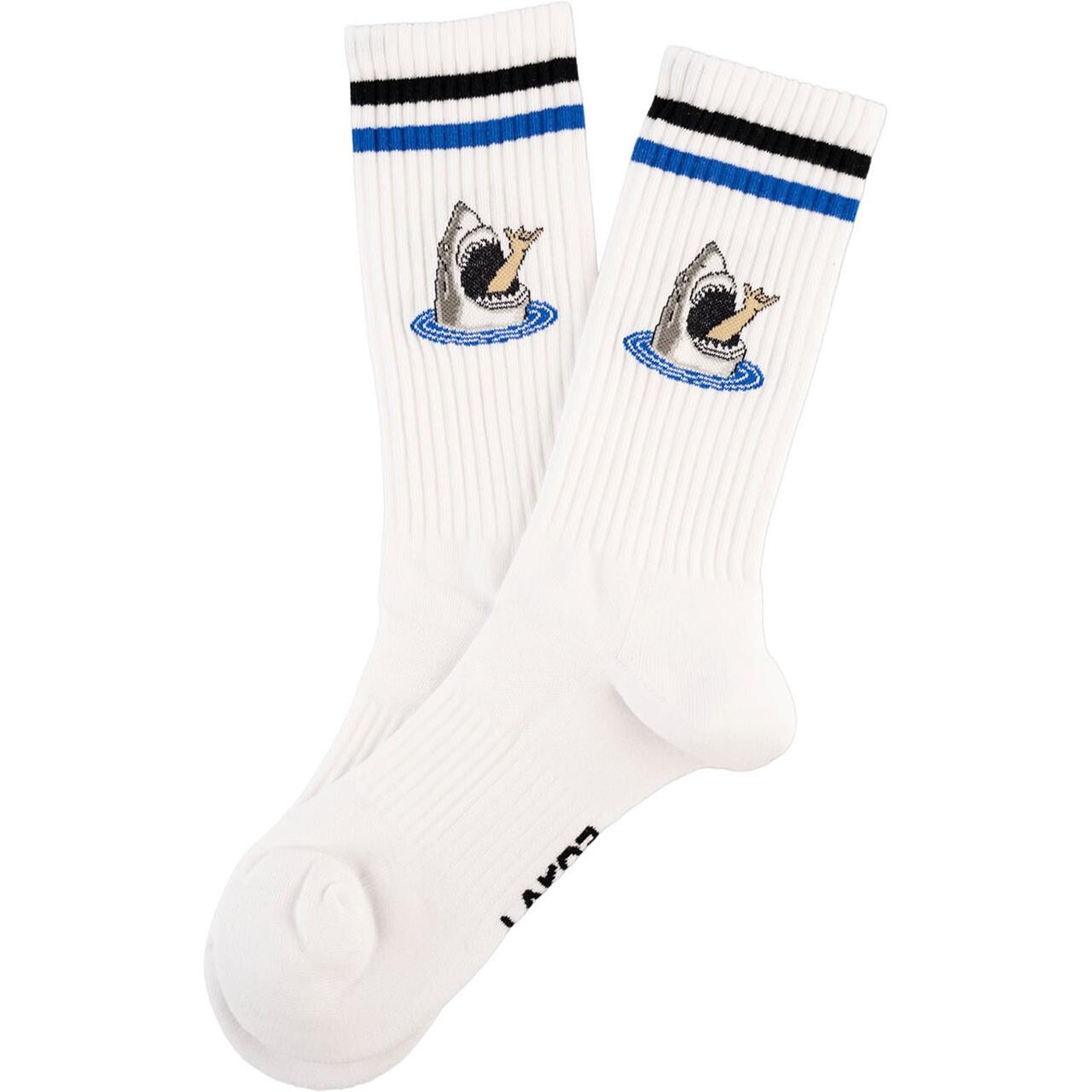 Lakor Shark Shaka Tennis Socks (Hvid (WHITE) 39-42)