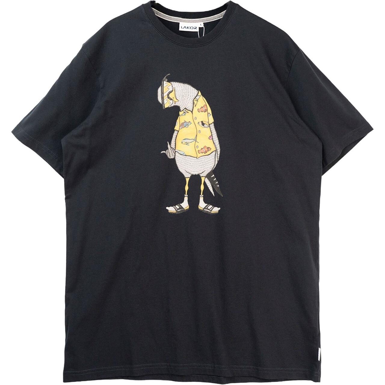 Lakor Flipping The Bird T-shirt (Blå (MOONLESS NIGHT) Medium)