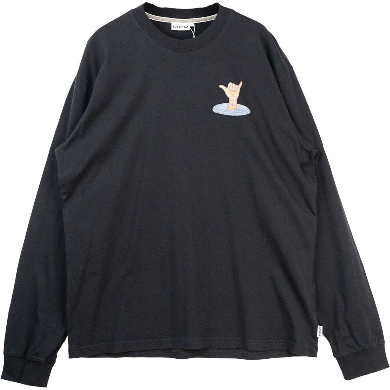 Lakor L/S Back Attack T-shirt (Blå (MOONLESS NIGHT) Medium)