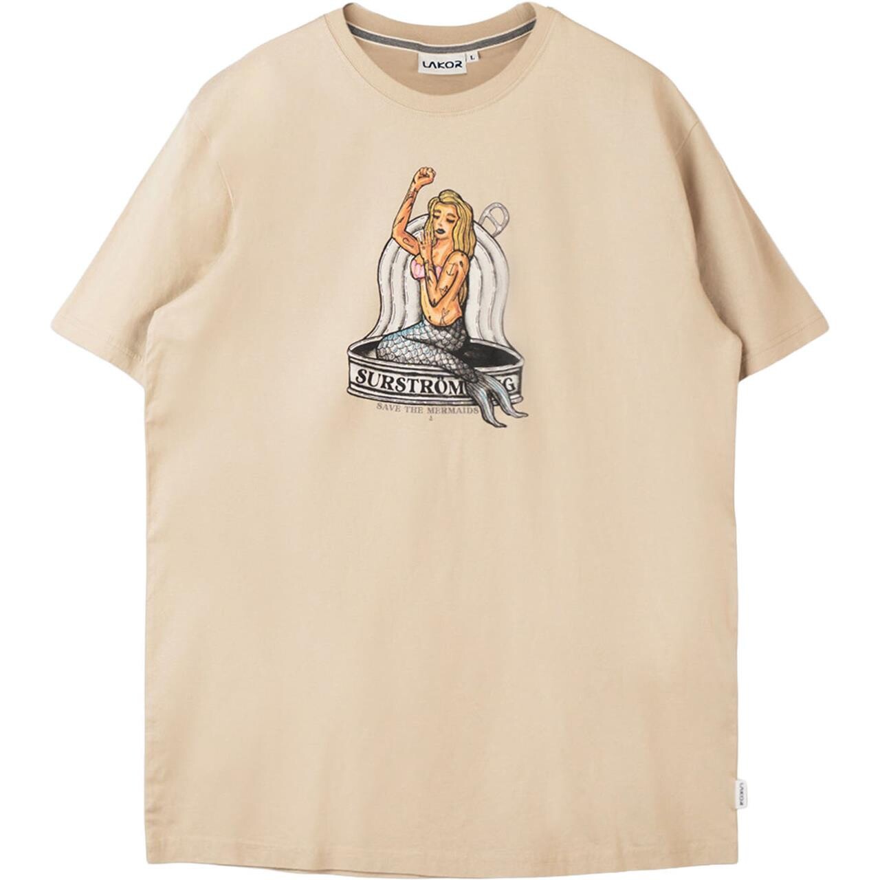 Lakor Tinned Mermaid T-shirt (Beige (WHITE PEPPER) Medium)