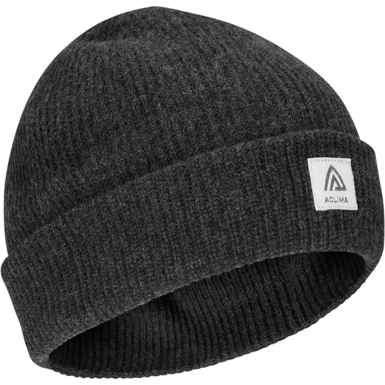 Aclima Reborn Felted Beanie (Grå (DARK GREY MELANGE) One size)