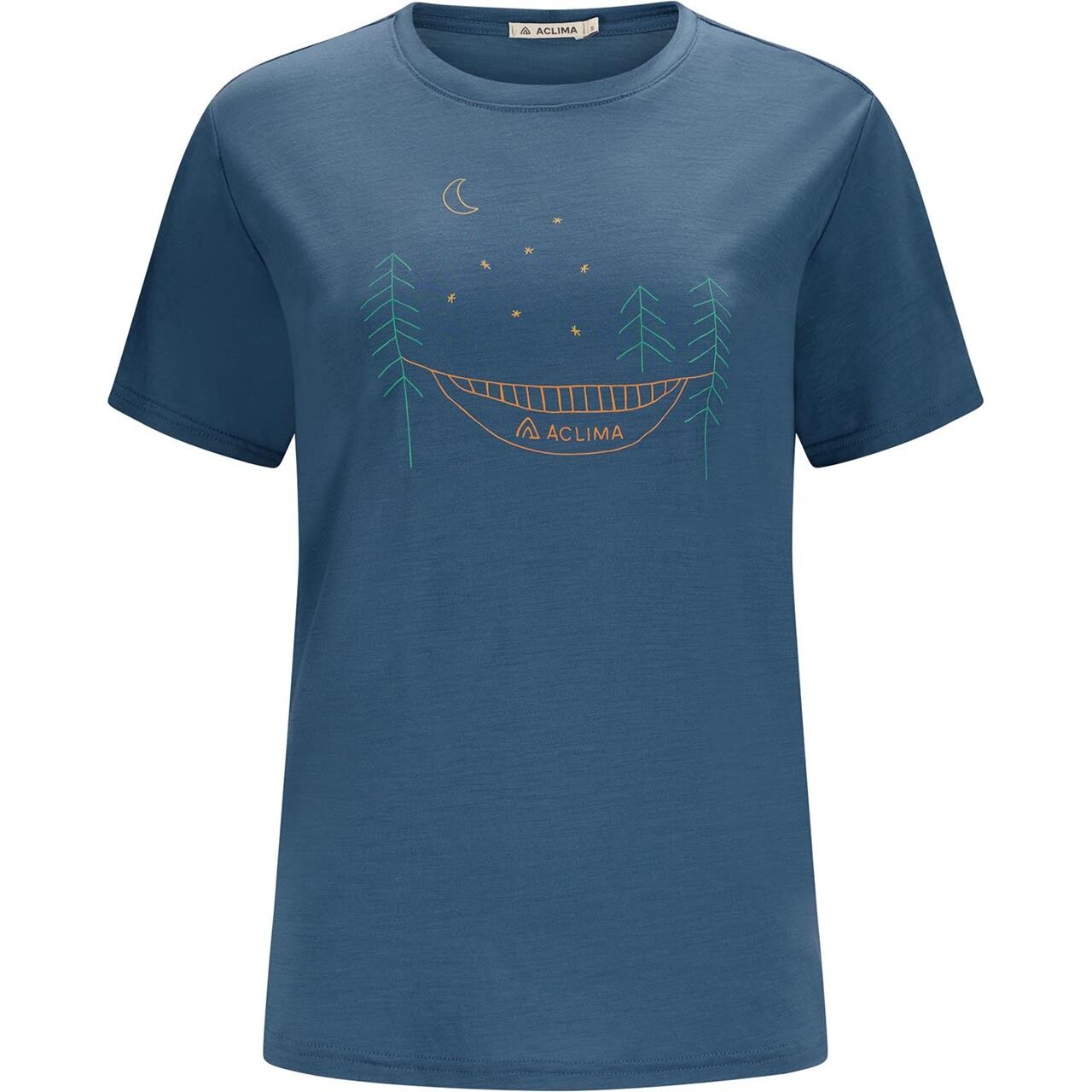 Aclima Womens LightWool 140 Tee Forest (Blå (BLUE FUSION) X-small)