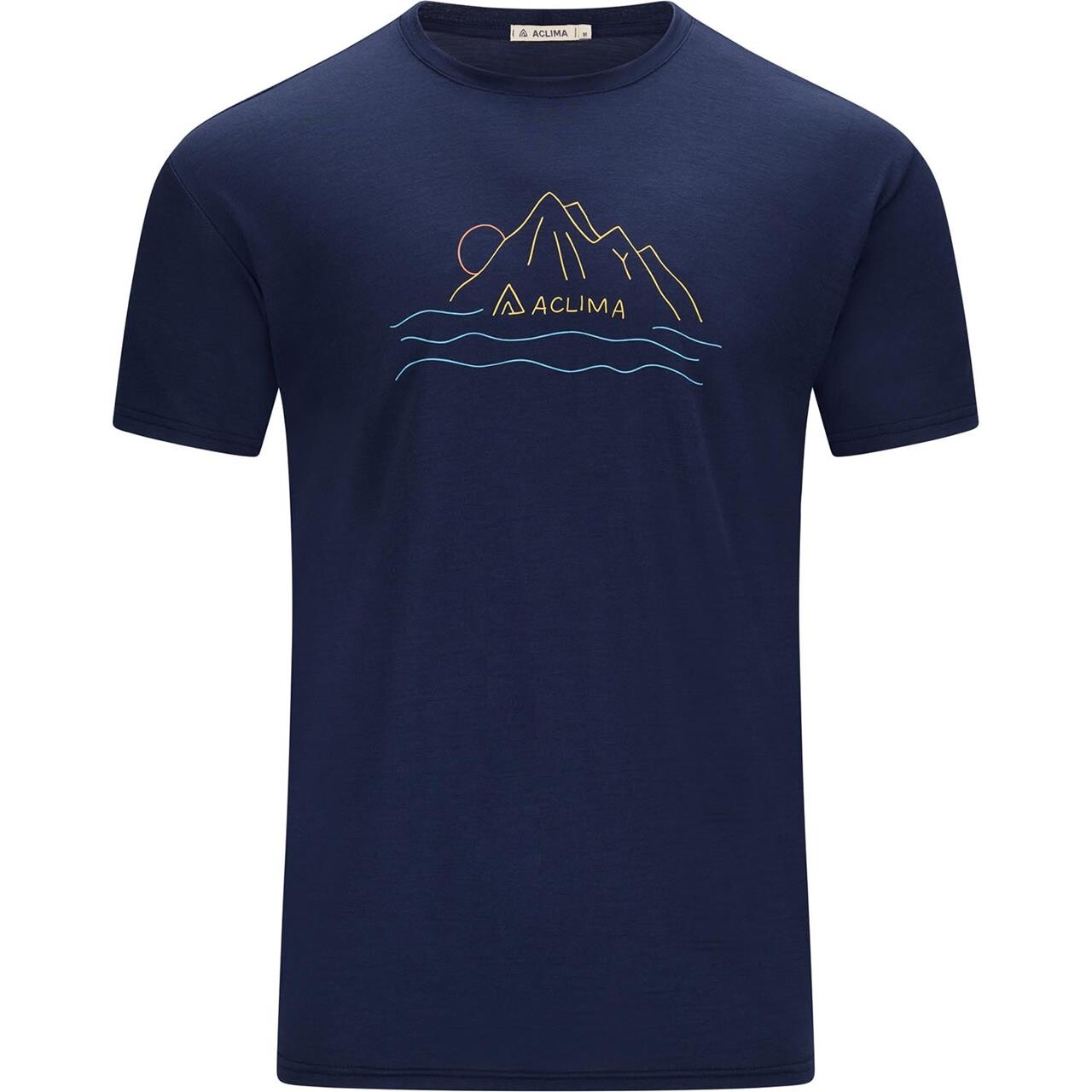 Aclima Mens LightWool 140 Tee Sunset (Blå (NAVY BLAZER) X-small)