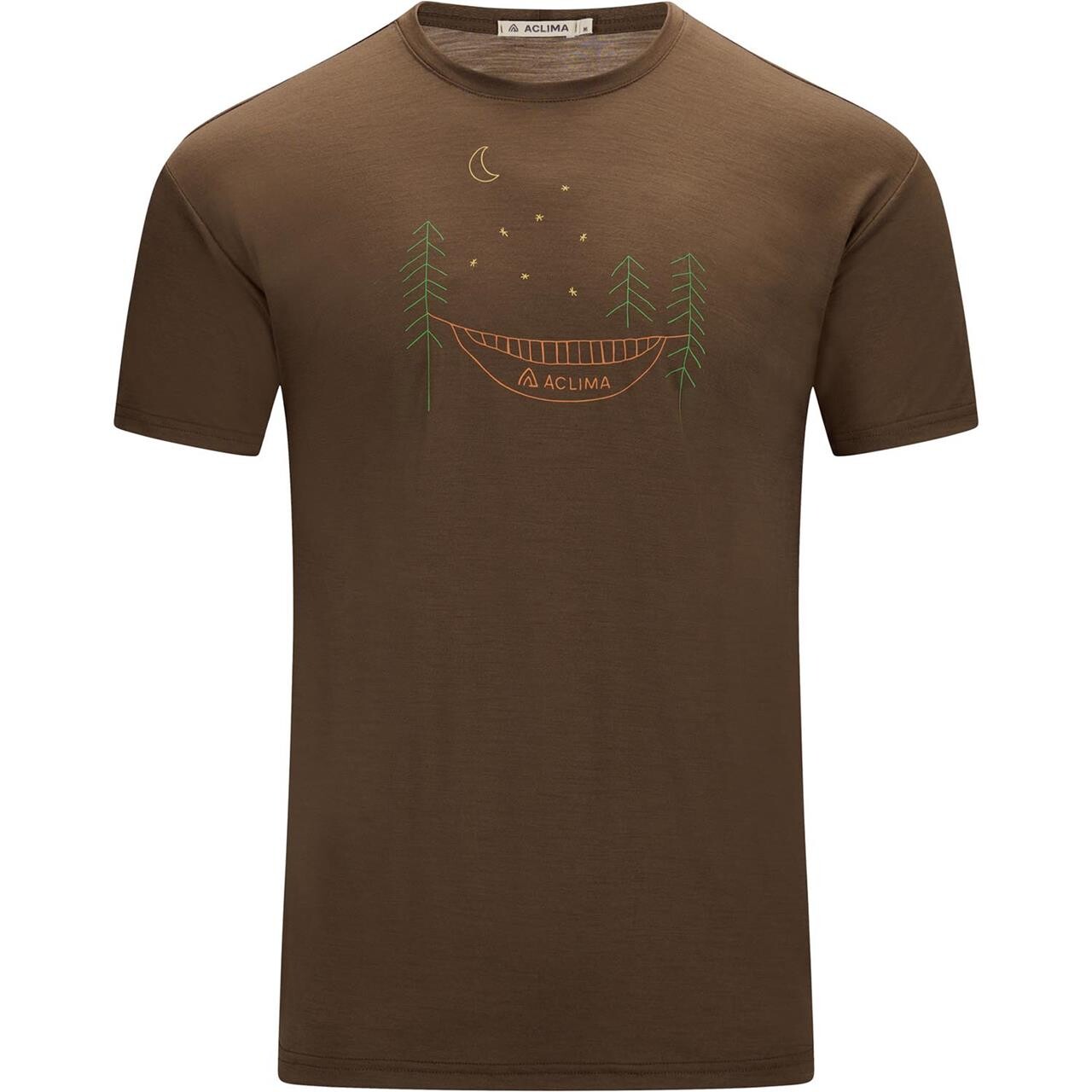 Aclima Mens LightWool 140 Tee Forest (Brun (DARK EARTH) X-small)