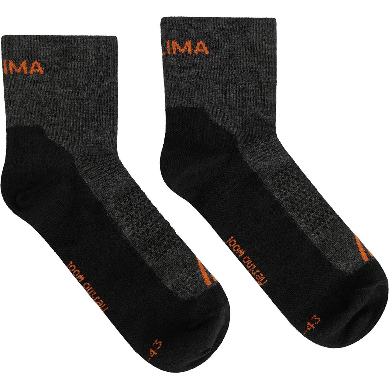 Aclima Running Socks 2-pack (Grå (GREY/JET BLACK) 36-39)