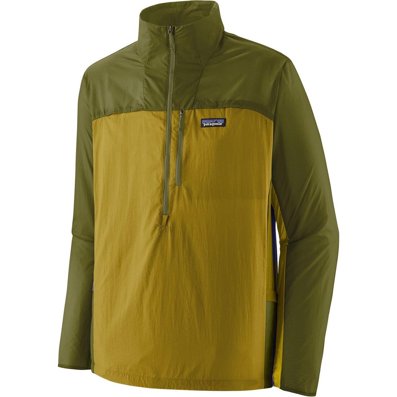 Patagonia Mens Houdini Stash 1/2 Zip P/o (Grøn (BUNDLE GREEN W/GRAZE GREEN) Small)