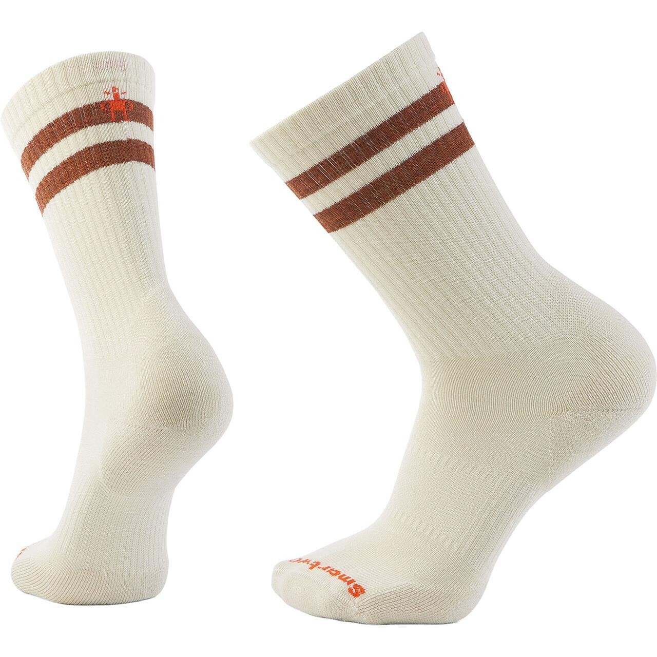 Smartwool Everyday Athletic Striped Crew Socks (Hvid (NATURAL) 42-45) billede