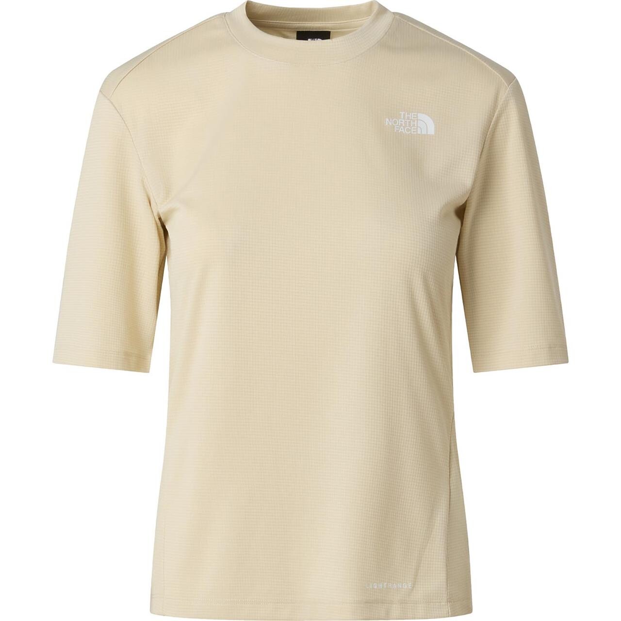The North Face Womens Shadow Short Sleeve T-shirt (Hvid (DESERT STONE) Large)