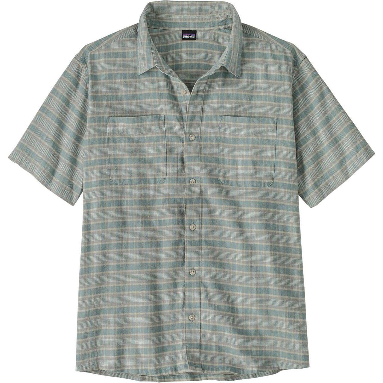 Patagonia Mens Back Step Shirt Blå Strollblue Sage Large