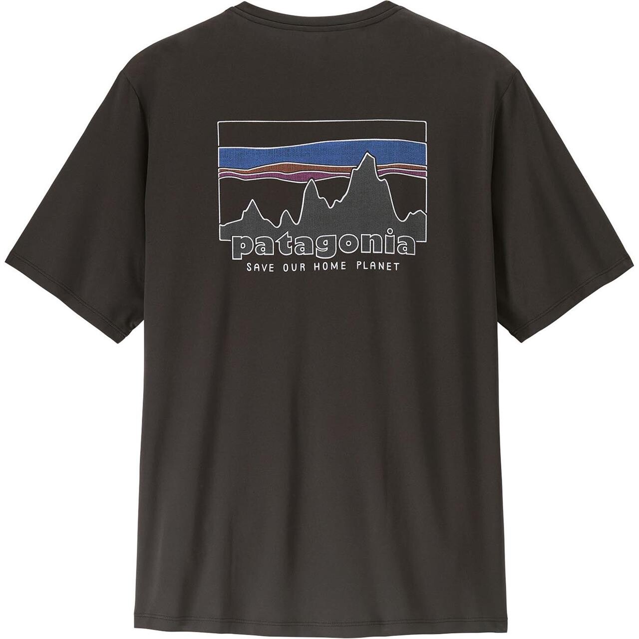 Patagonia Mens Cap Cool Daily Shirt - '73 Skyline (Sort (BLACK) Large)