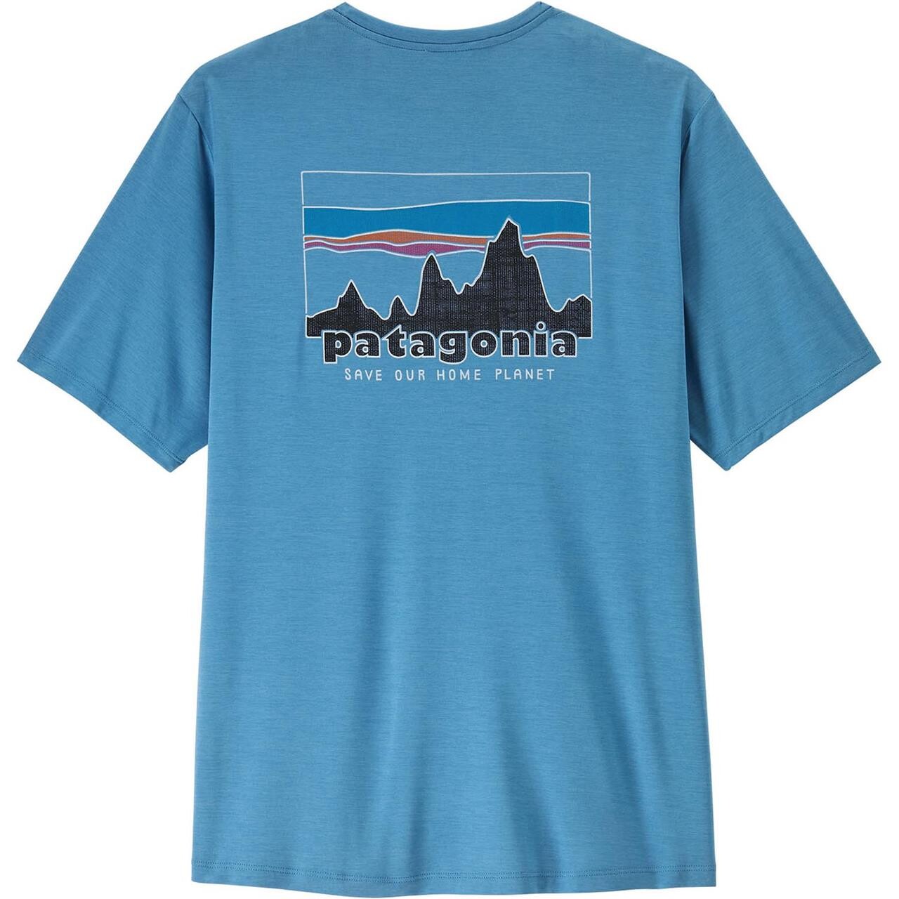 Patagonia Mens Cap Cool Daily Shirt - '73 Skyline (Blå (SHORE BLUE/LIGHT SHORE BLUE X) Small)