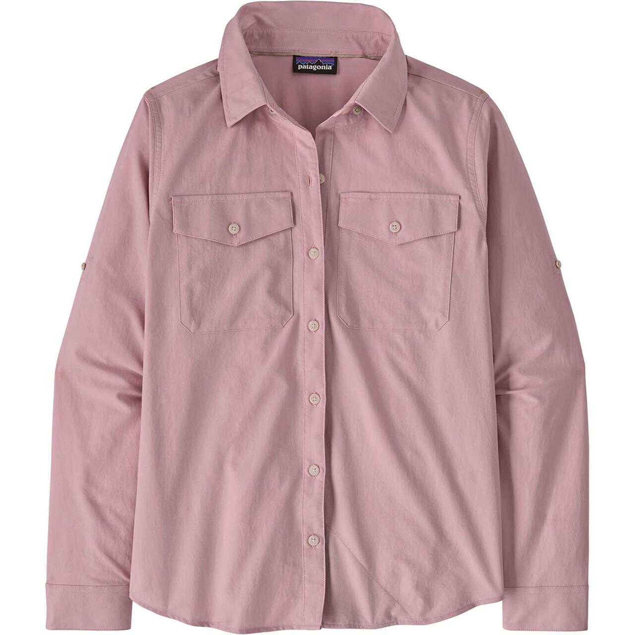 Patagonia Womens L/S Self Guided Sun Shirt (Lilla (QUIET VIOLET) Small)