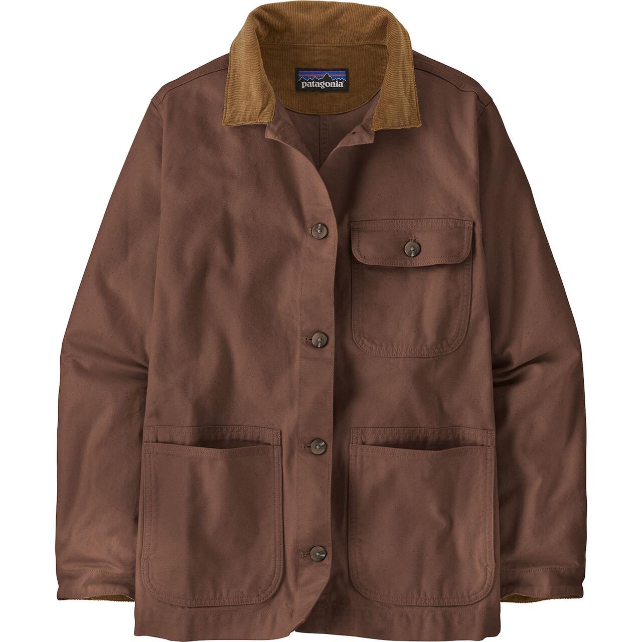 Patagonia Womens Point Reyes Canvas Coat (Brun (BERM BROWN) Large)