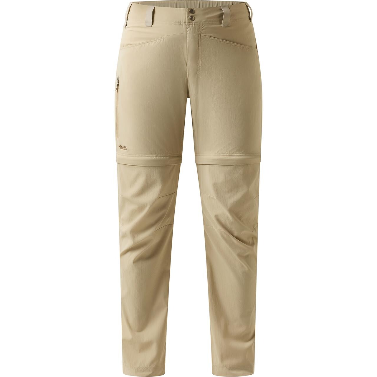 Haglöfs Womens Lite Standard Zip-off II Pant (Beige (CHALK BEIGE) 44)