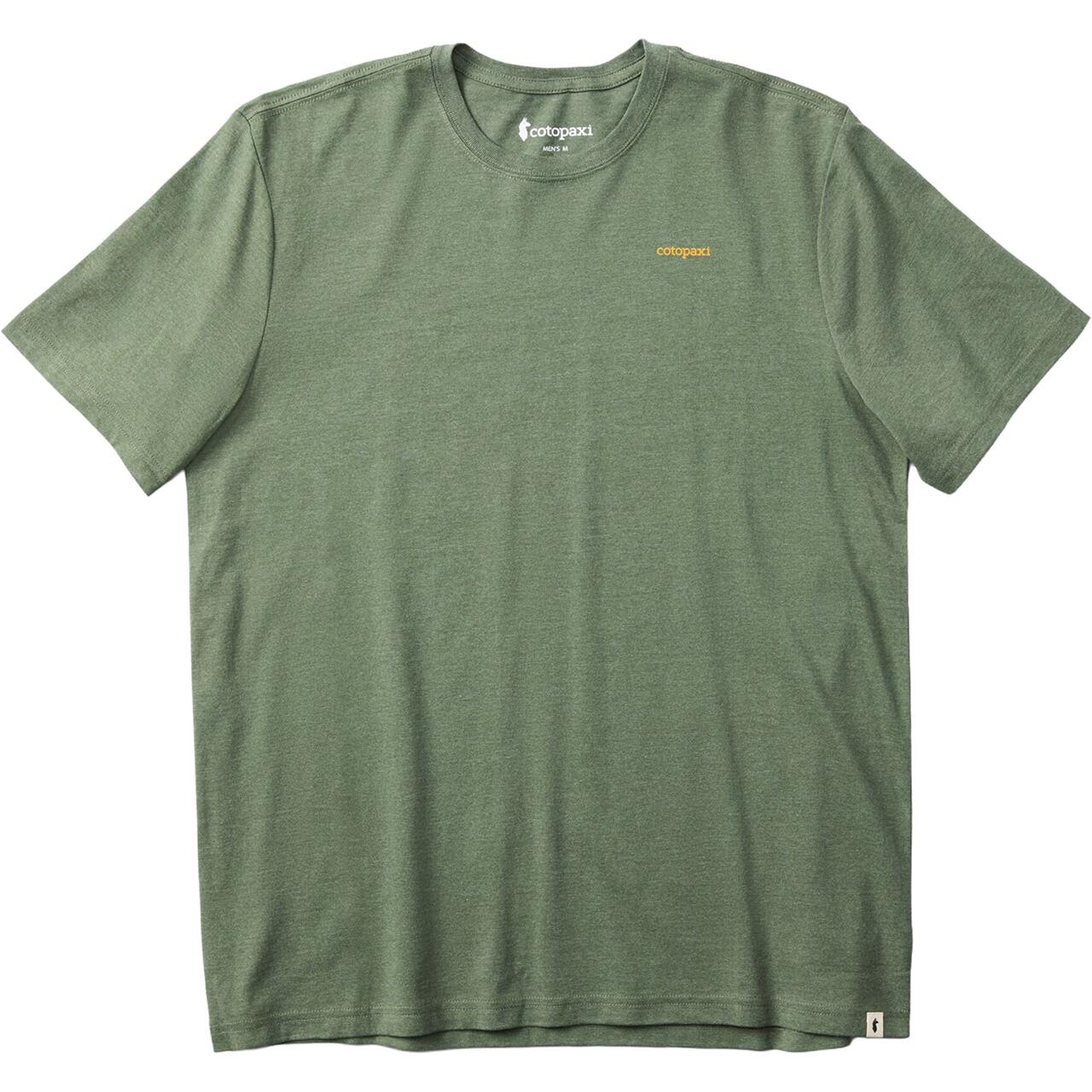 Cotopaxi Mens Down The River T-shirt (Grøn (FATIGUE) Small)