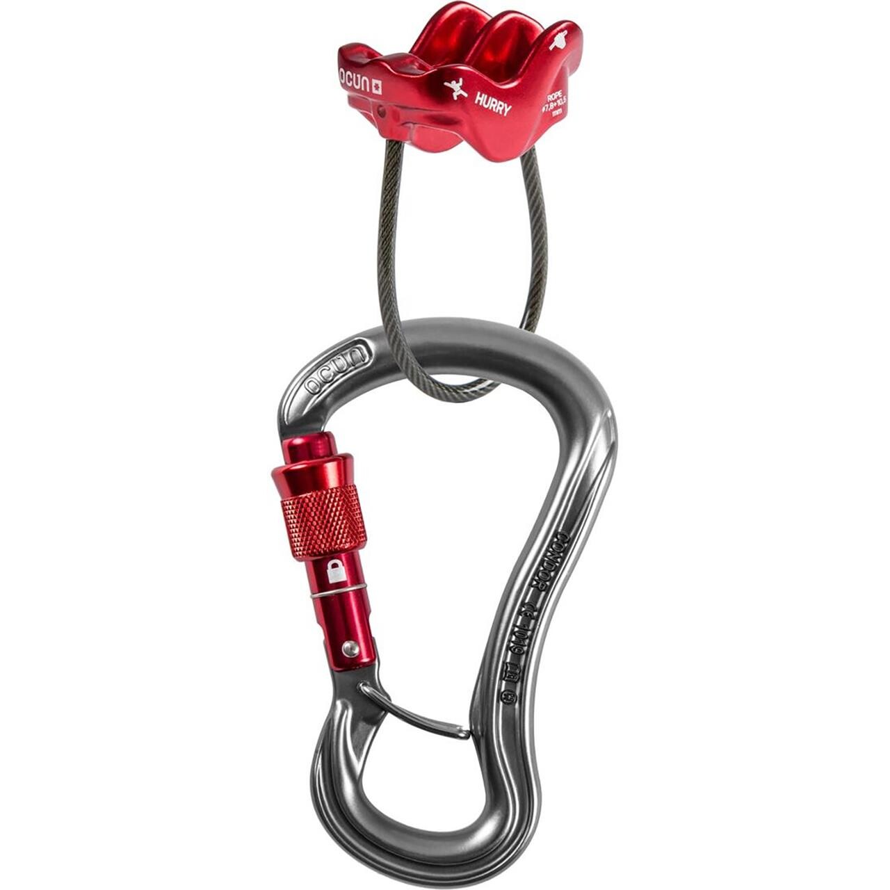Ocùn Hurry Belay/rappel Device (Rød (RED))