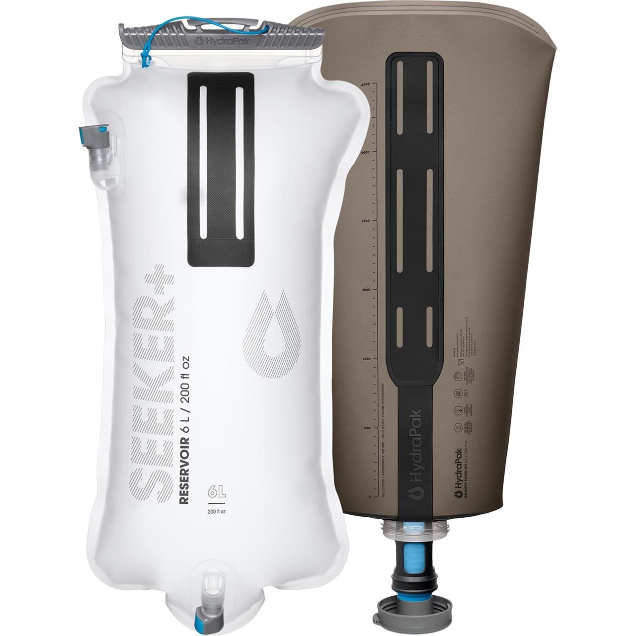 HydraPak Seeker+ Gravity Filter Kit 6 L (Grå (MAMMOTH GREY))