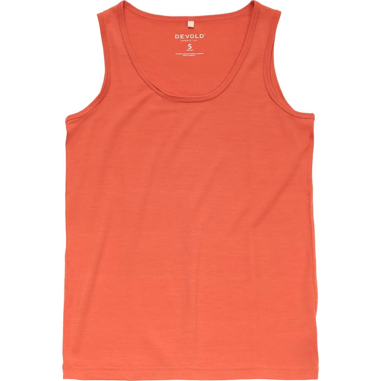 Devold Womens Classic Tank (Rød (CORAL) Medium)
