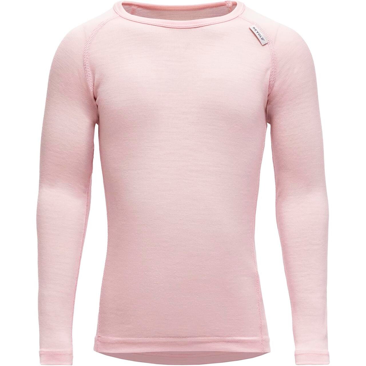 Devold Kids Breeze Merino Shirt (Lyserød (CHALK PINK) 38)
