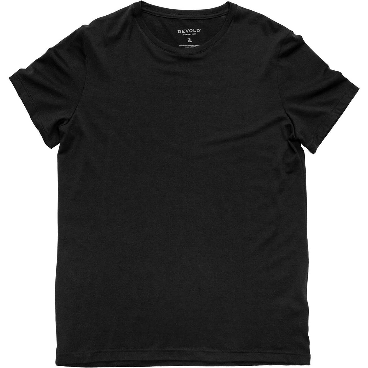 Devold Mens Classic Tee (Sort (BLACK) Large)