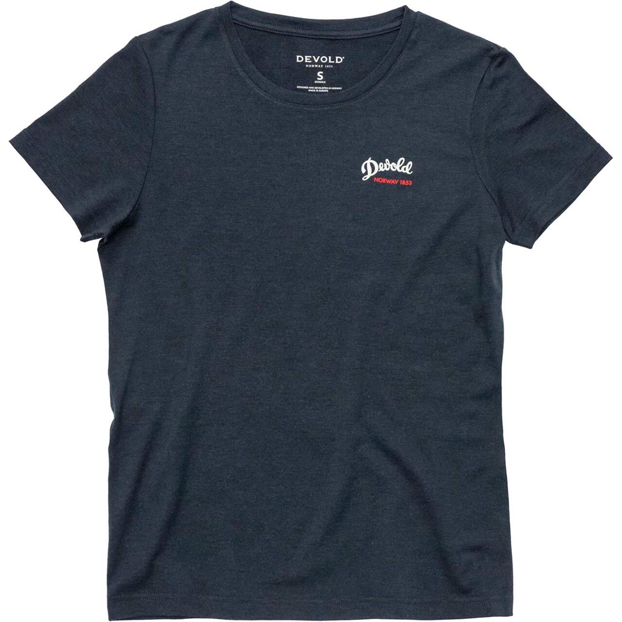 Devold Womens Classic Script Tee (Sort (INK) Small)