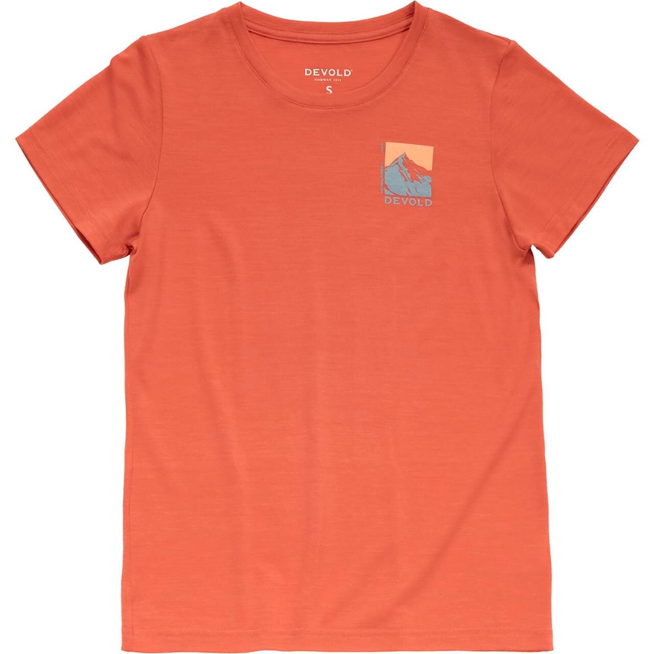 Devold Womens Classic Summit Tee (Rød (CORAL) X-large)