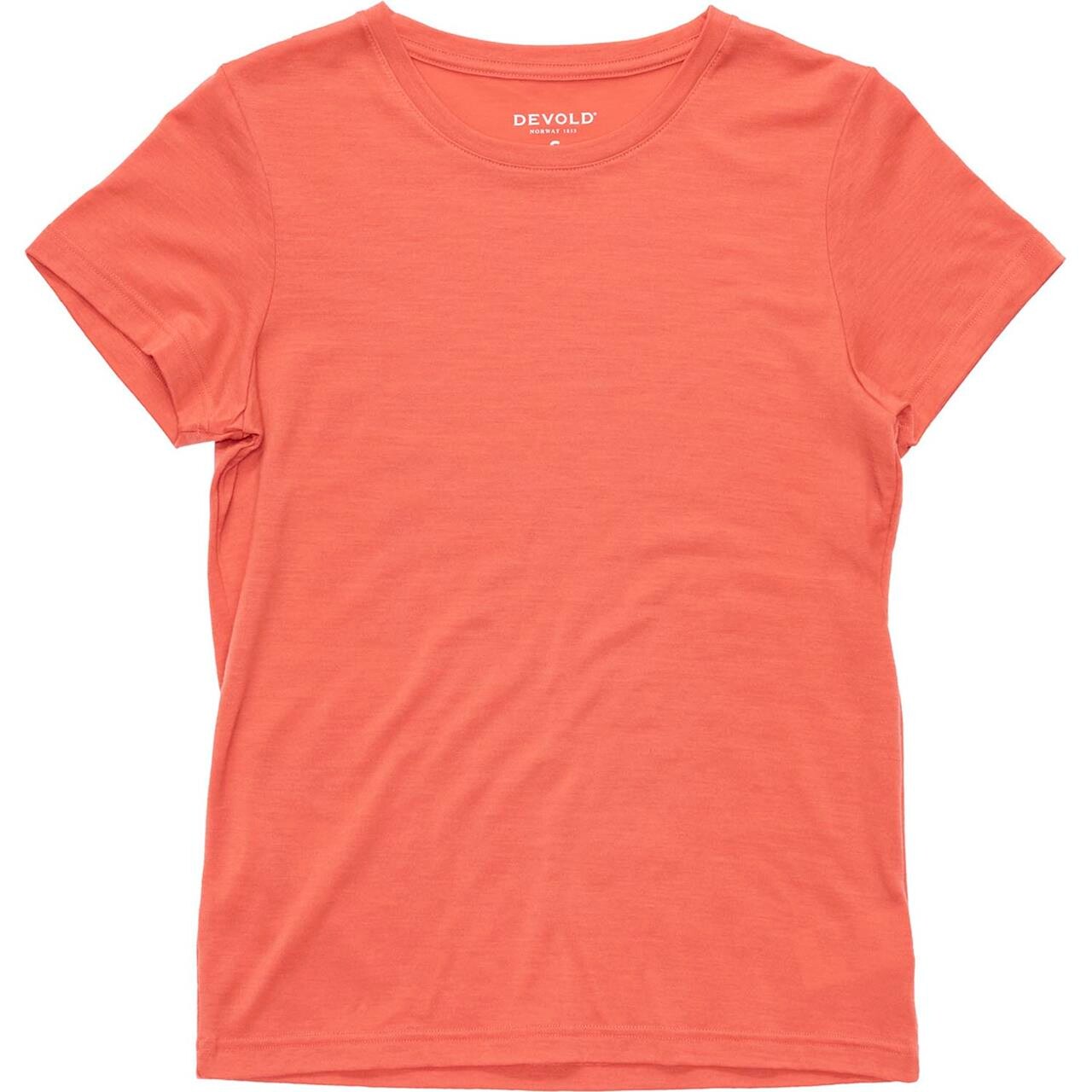 Devold Womens Classic Tee (Rød (CORAL) X-small)