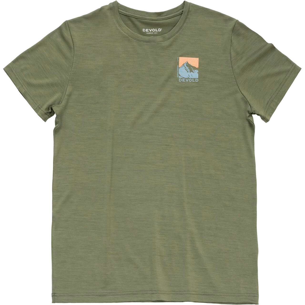 Devold Mens Classic Summit Tee (Grøn (LICHEN) Large)