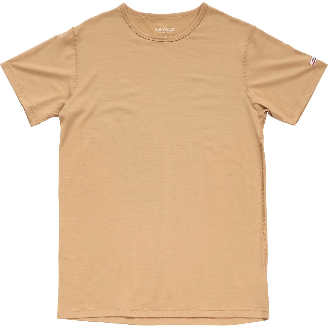 Devold Mens Breeze Plus Merino 200 T-shirt (Beige (OAT) Small)