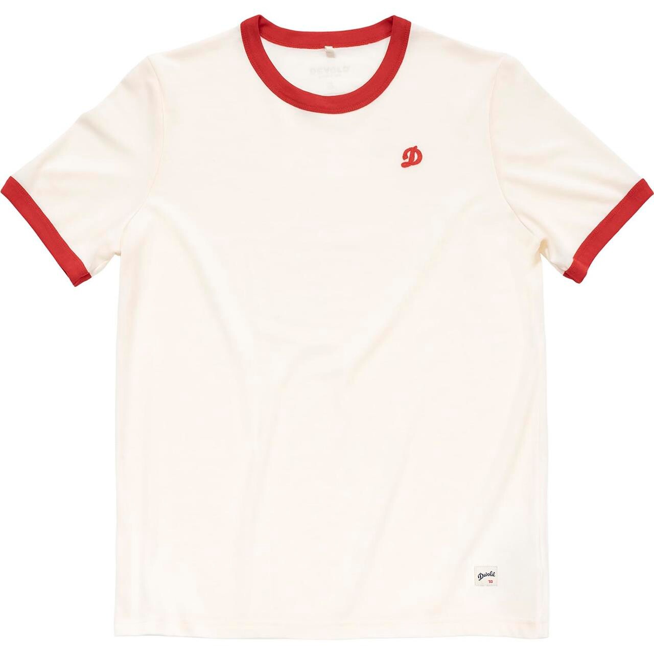 Devold Archive Ringer Tee (Hvid (WHITE/CHILLI) X-large)