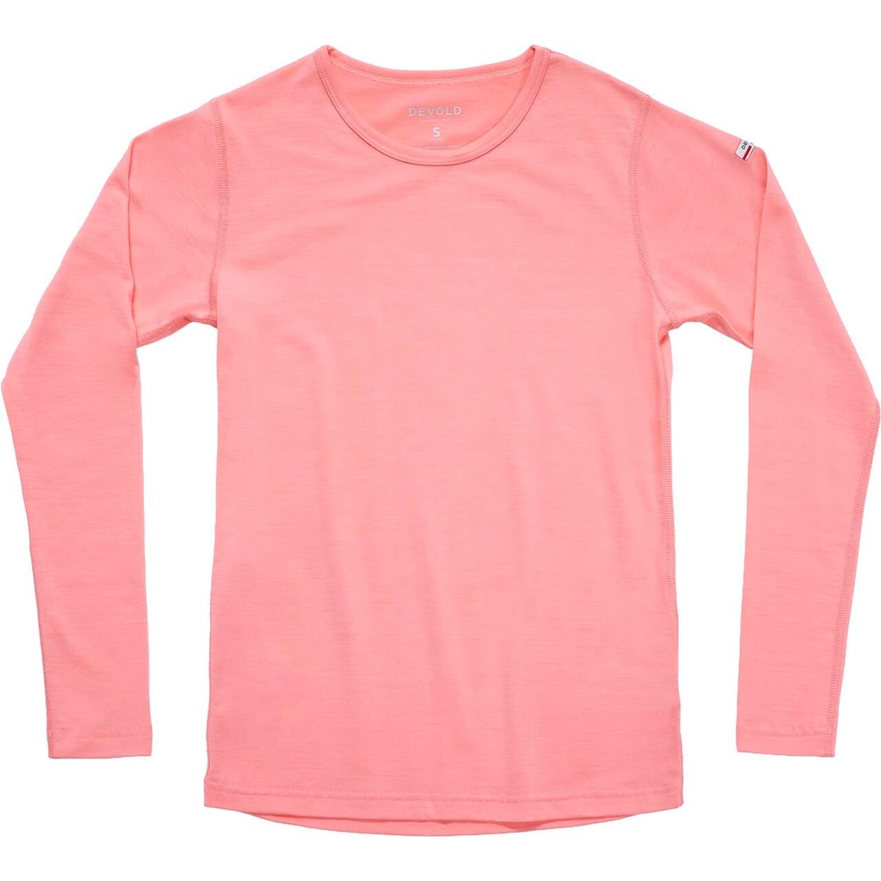 Devold Womens Breeze Plus Merino 200 Shirt (Lyserød (APRICOT) Medium)