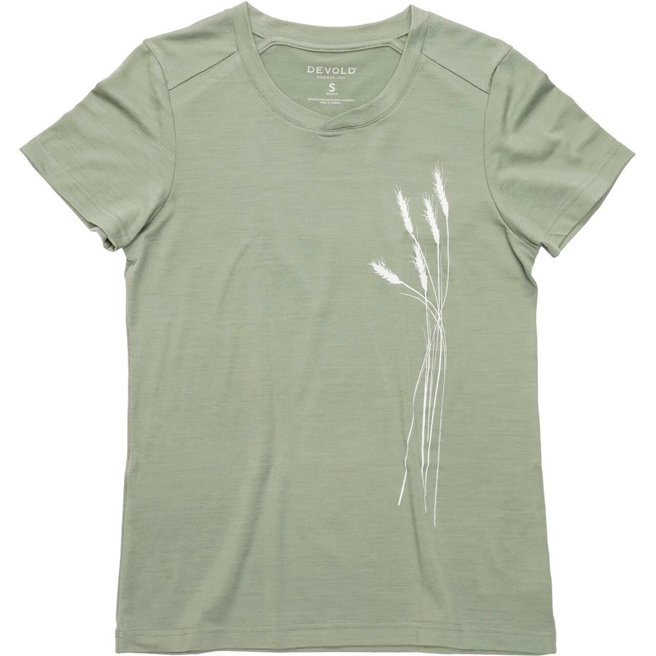 Devold Womens Premium Oats Tee (Grå (FOG) Small)