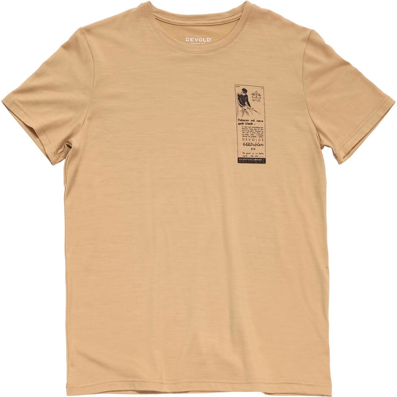 Devold Mens Premium Ad Tee (Beige (OAT) X-large)