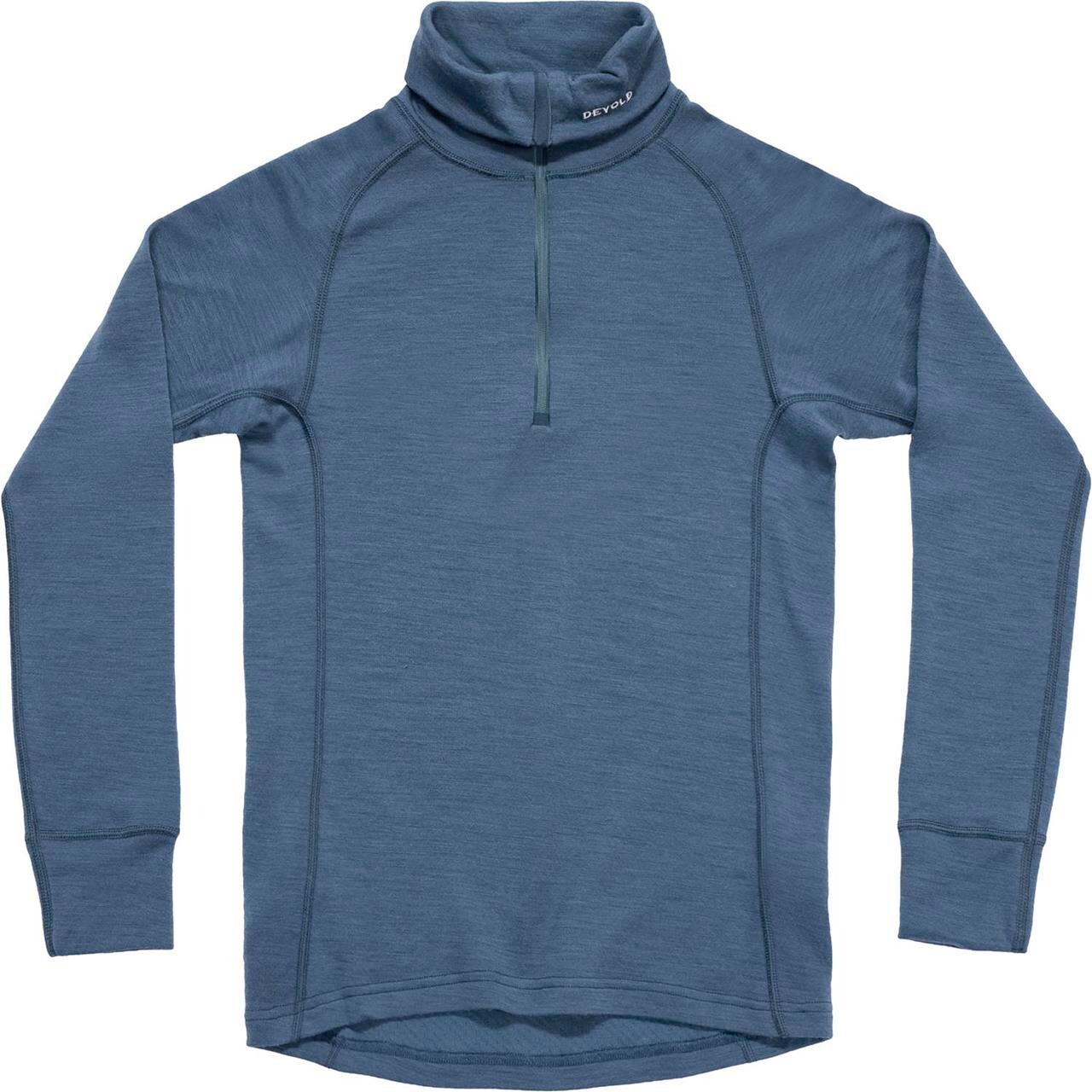 Devold Mens Duo Active Merino 205 Zip Neck (Blå (BERRY) Small)