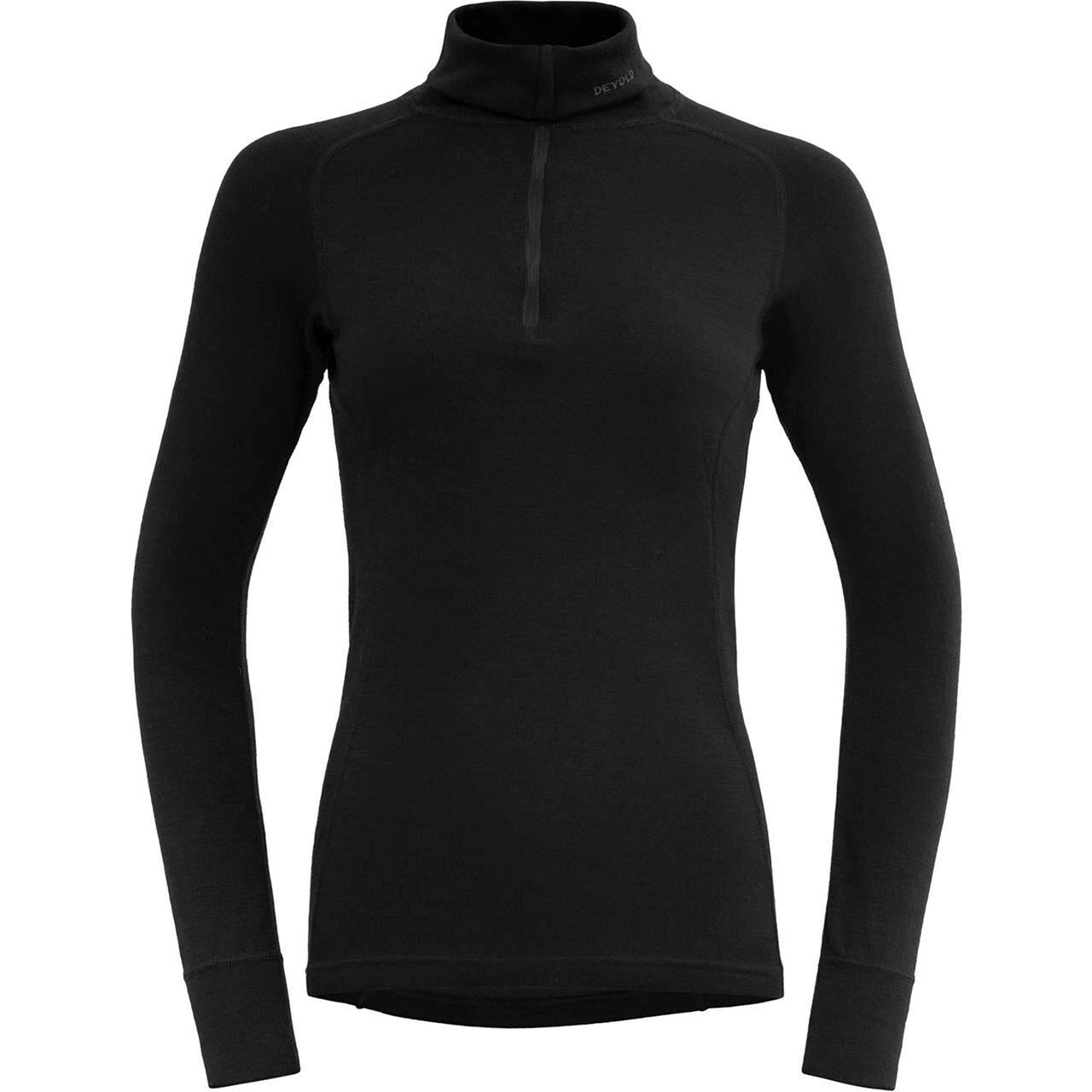 Devold Womens Duo Active Merino 205 Zip Neck (Sort (BLACK) X-small)