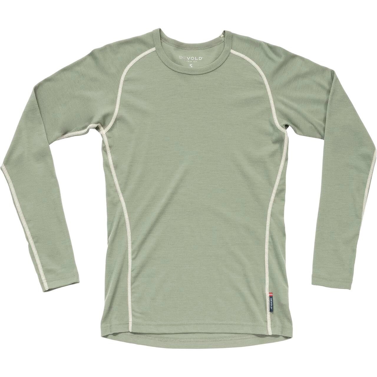 Devold Womens Lauparen Merino 190 Base Shirt (Grå (FOG) Medium)