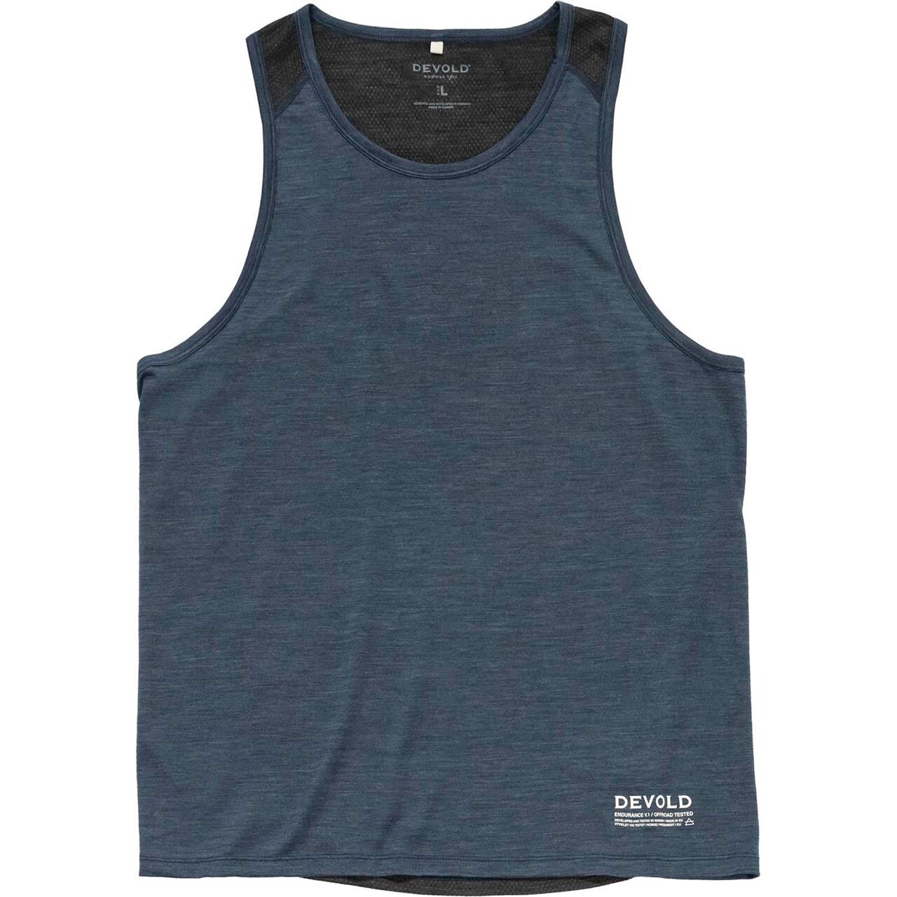 Devold Mens Endurance Merino 130 Singlet (Blå (NIGHT) Small)