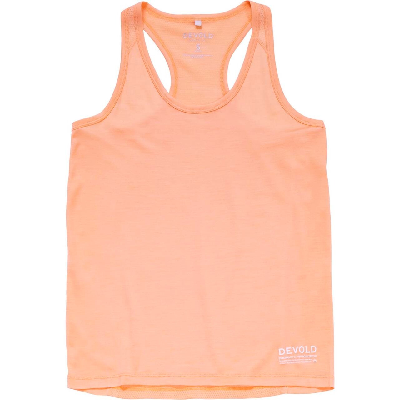 Devold Womens Endurance Merino 130 Singlet (Orange (SUNRISE) X-small)