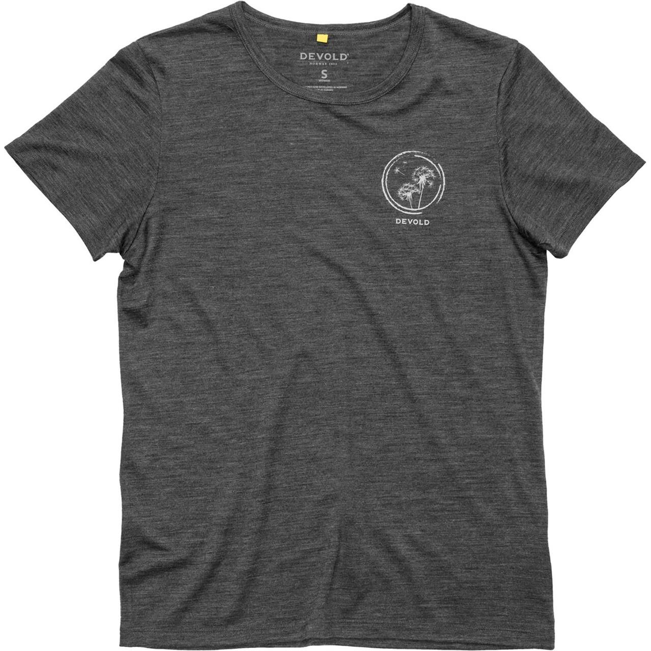 Devold Womens Active Spring Tee (Grå (ANTHRACITE) Large)
