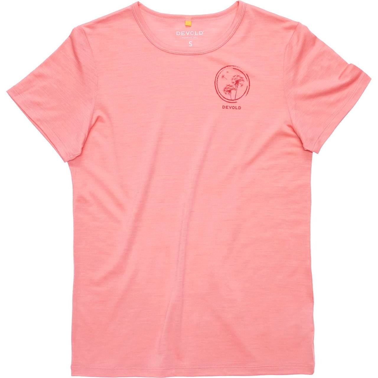 Devold Womens Active Spring Tee (Lyserød (APRICOT) Small)
